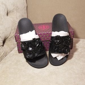 TORY BURCH Blossom Slides Size 9 NWT